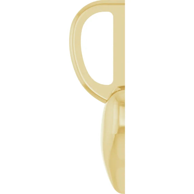 ❤️ Dije de Corazón en Oro Amarillo 14K