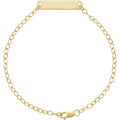 Pulsera de Identificación en Oro Amarillo 14K – Personalizable