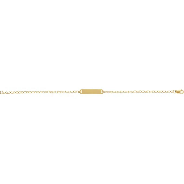 Pulsera de Identificación en Oro Amarillo 14K – Personalizable