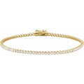 Pulsera Tennis de Oro Amarillo 14K con 1 5/8 CTW de Diamantes Creados en Laboratorio – 7”