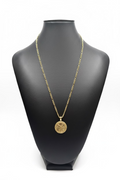 Figaro Chain with 50 Peso Centenario Pendant in 10K Gold