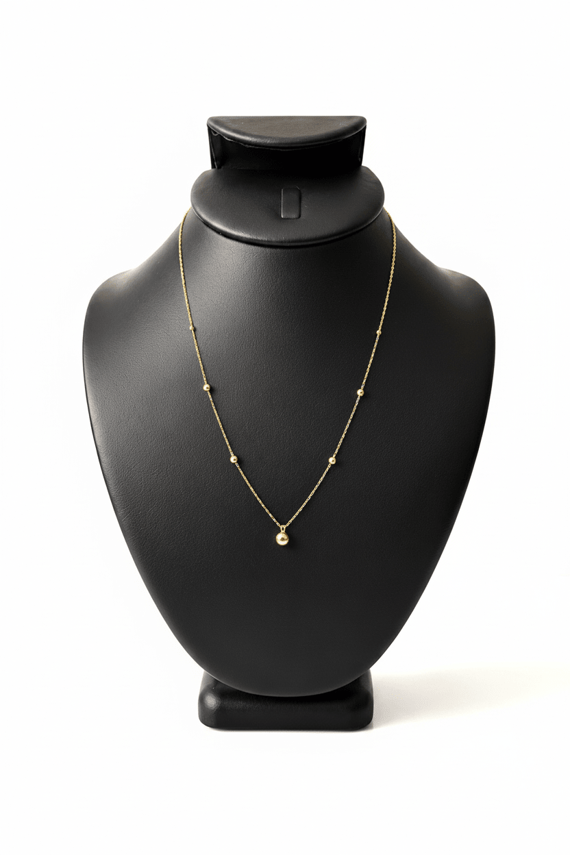 Cadena de Dama Oro 10K con Bolitas - DC LUXURY JEWELRY