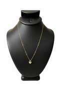 Cadena de Dama Oro 10K con Corazón y Eslabones Modernos - DC LUXURY JEWELRY