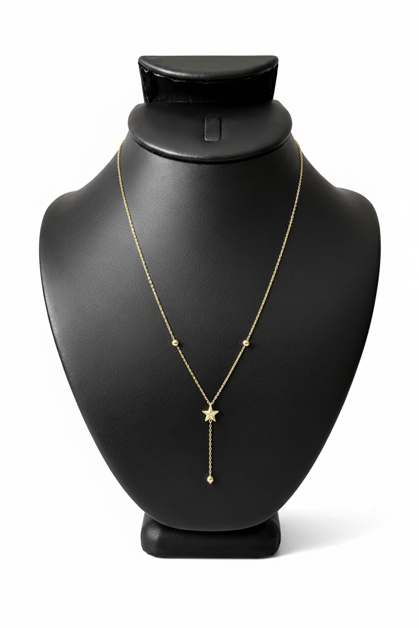 Cadena de Dama Oro 10K con Estrella - DC LUXURY JEWELRY